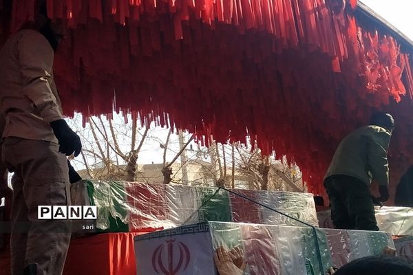 مراسم تشییع شهدای گمنام در شهرستان شاهین شهر