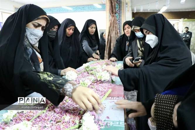 مراسم سومین سالگرد شهادت شهید حاج قاسم سلیمانی و تشییع پیکر شهید گمنام ناحیه دو شهرری