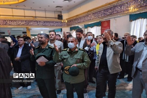 بزرگداشت هفتمین روز خاکسپاری شهید گمنام در اداره‌کل آموزش و پرورش فارس