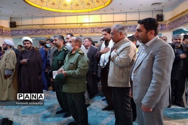 بزرگداشت هفتمین روز خاکسپاری شهید گمنام در اداره‌کل آموزش و پرورش فارس