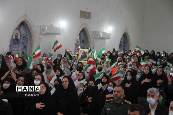 برگزاری سومین سالگرد شهادت حاج قاسم سلیمانی در تالار معلم شهرستان بهبهان