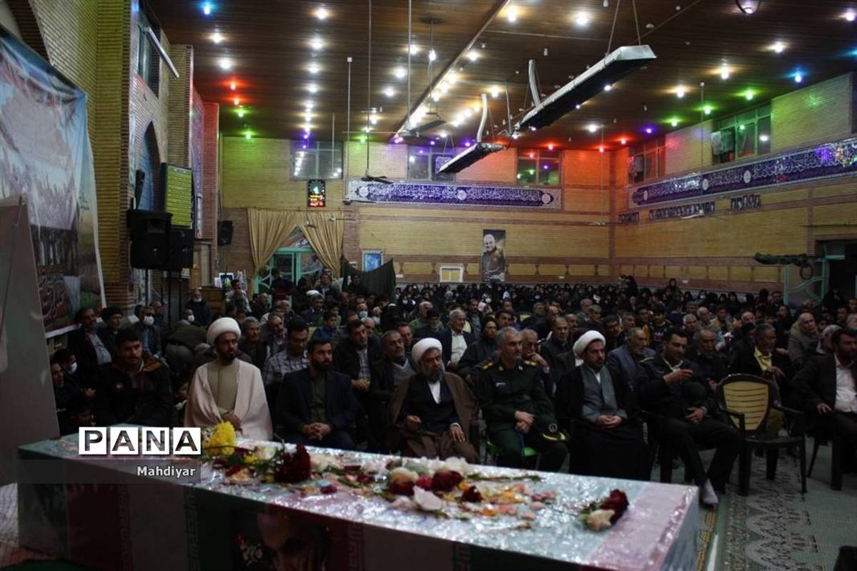 برگزاری مراسم با شکوه سومین سالگرد شهادت سردار قاسم سلیمانی در بخش جوادآباد