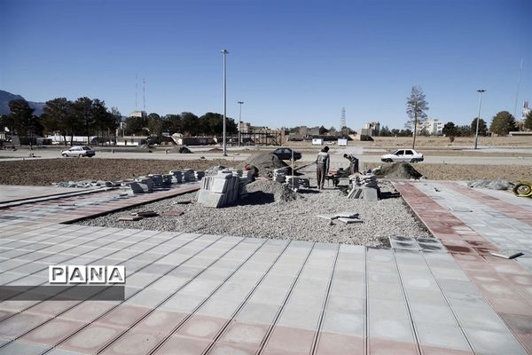 عملیات اجرایی باغ شهرداری بیرجند