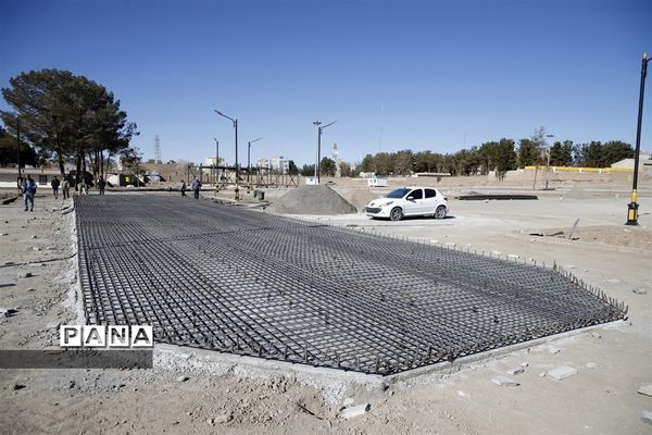 عملیات اجرایی باغ شهرداری بیرجند