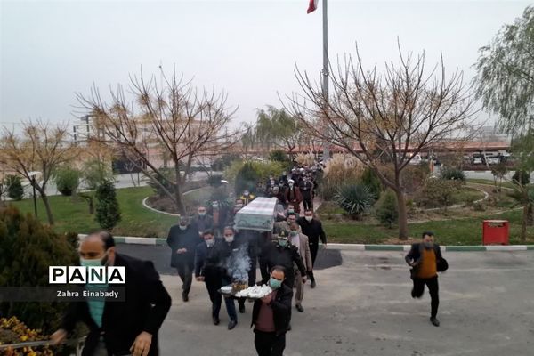تشییع پیکر شهید گمنام در ادارات شهرستان ملارد