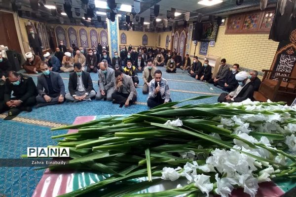 تشییع پیکر شهید گمنام در ادارات شهرستان ملارد