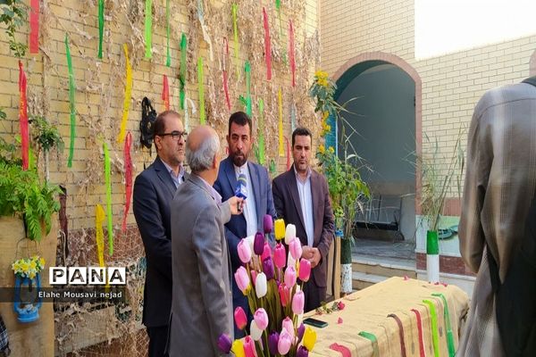 مراسم استقبال و وداع از پیکر مطهر شهید گمنام در دبیرستان شاهد ثارالله  برازجان