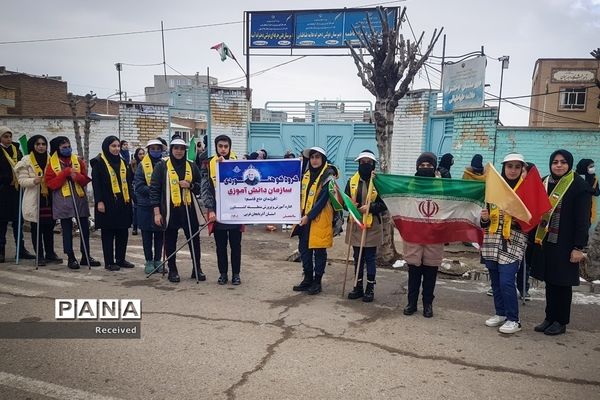 کوهپیمایی دانش‌آموزان دختر سازمان دانش‌آموزی آذربایجان غربی