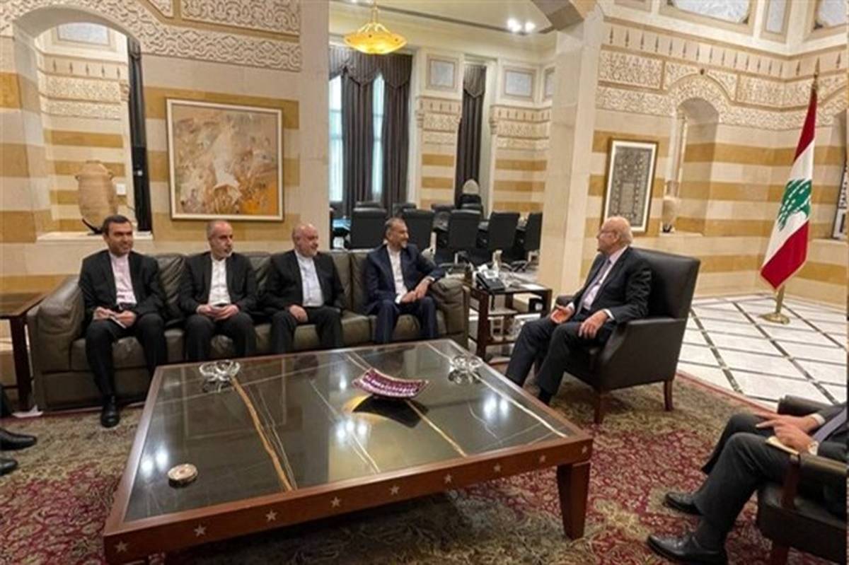 گفت‌وگوی وزیر خارجه ایران با نخست‌وزیر پیشبرد امور لبنان