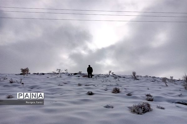 طبیعت برفی روستای «ونان» قم