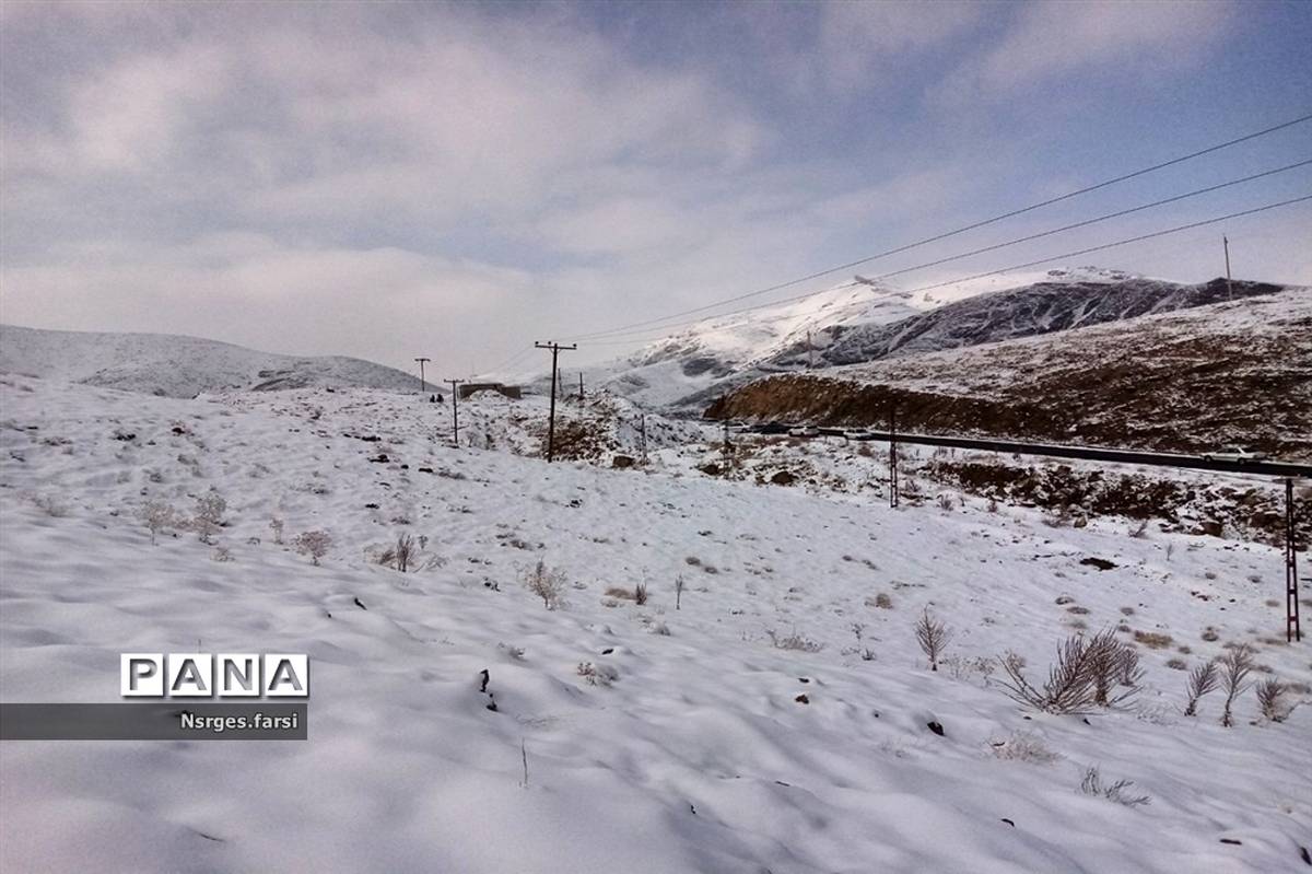 طبیعت برفی روستای «ونان» قم