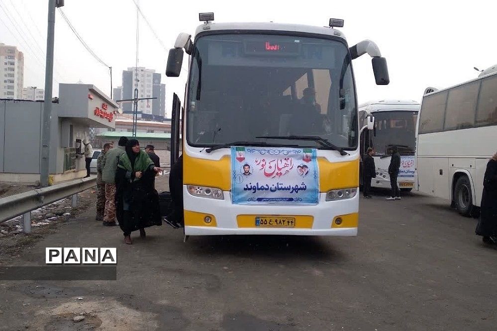 اعزام دانش‌آموزان به اردوی راهیان نور در رودهن