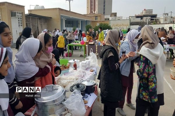 برگزاری بازارچه کسب و کار دانش‌آموزی در دبستان کوکب شهرستان بهبهان