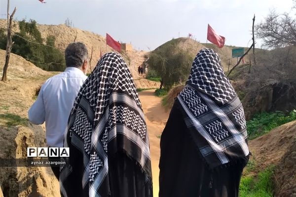 حضور دانش‌آموزان قائمشهری در یادمان عملیات فتح المبین