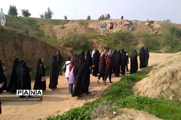 حضور دانش‌آموزان قائمشهری در یادمان عملیات فتح المبین