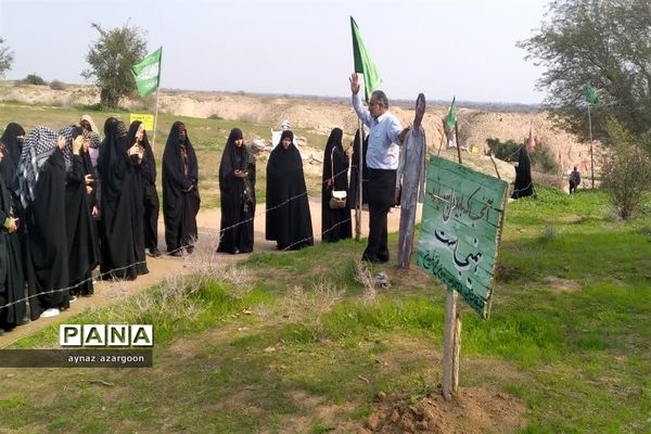 حضور دانش‌آموزان قائمشهری در یادمان عملیات فتح المبین