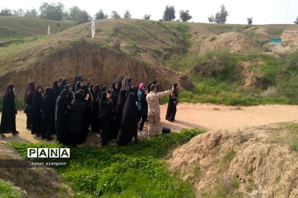 حضور دانش‌آموزان قائمشهری در یادمان عملیات فتح المبین