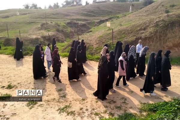 حضور دانش‌آموزان قائمشهری در یادمان عملیات فتح المبین