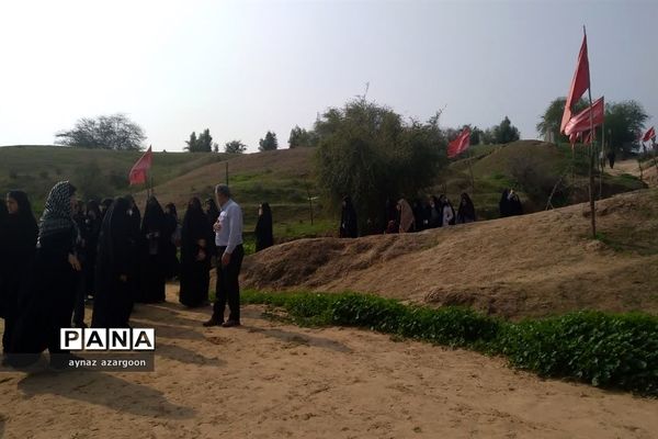 حضور دانش‌آموزان قائمشهری در یادمان عملیات فتح المبین