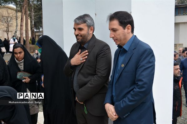مراسم افتتاحیه حسینیه دانش‌آموزی ثامن الحجج در اردوگاه منتظری شهرستان شهریار