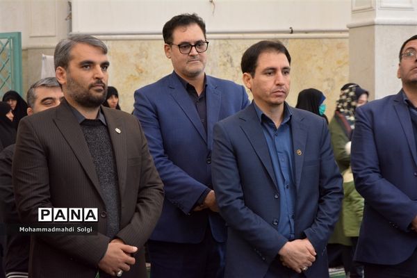 مراسم افتتاحیه حسینیه دانش‌آموزی ثامن الحجج در اردوگاه منتظری شهرستان شهریار