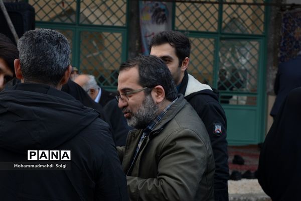 مراسم افتتاحیه حسینیه دانش‌آموزی ثامن الحجج در اردوگاه منتظری شهرستان شهریار