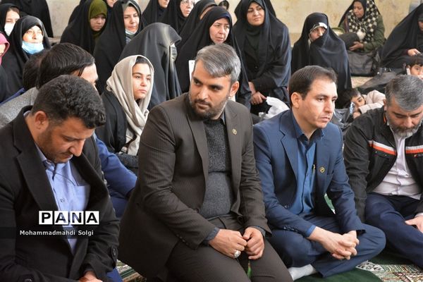مراسم افتتاحیه حسینیه دانش‌آموزی ثامن الحجج در اردوگاه منتظری شهرستان شهریار