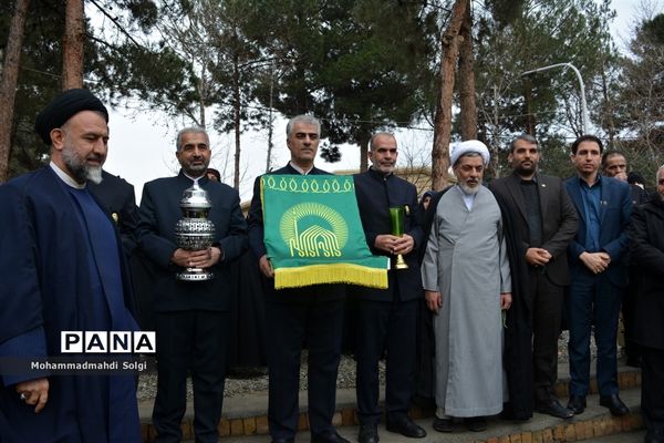 مراسم افتتاحیه حسینیه دانش‌آموزی ثامن الحجج در اردوگاه منتظری شهرستان شهریار