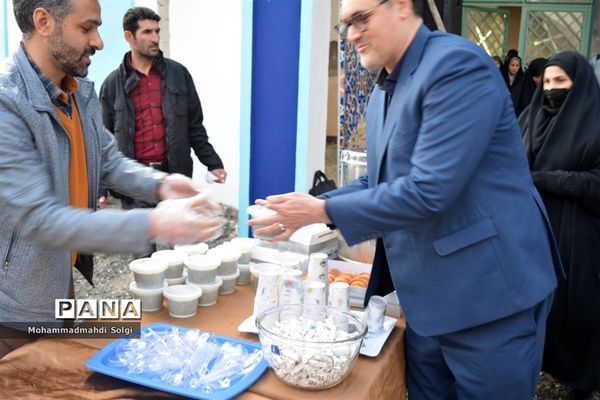 مراسم افتتاحیه حسینیه دانش‌آموزی ثامن الحجج در اردوگاه منتظری شهرستان شهریار