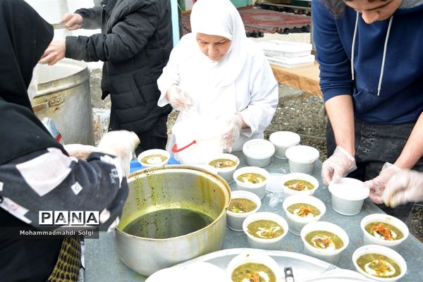 مراسم افتتاحیه حسینیه دانش‌آموزی ثامن الحجج در اردوگاه منتظری شهرستان شهریار