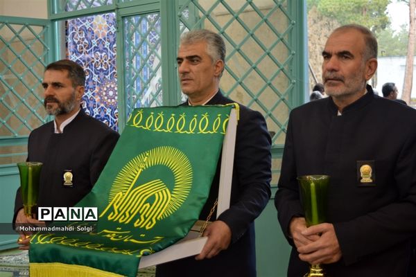 مراسم افتتاحیه حسینیه دانش‌آموزی ثامن الحجج در اردوگاه منتظری شهرستان شهریار