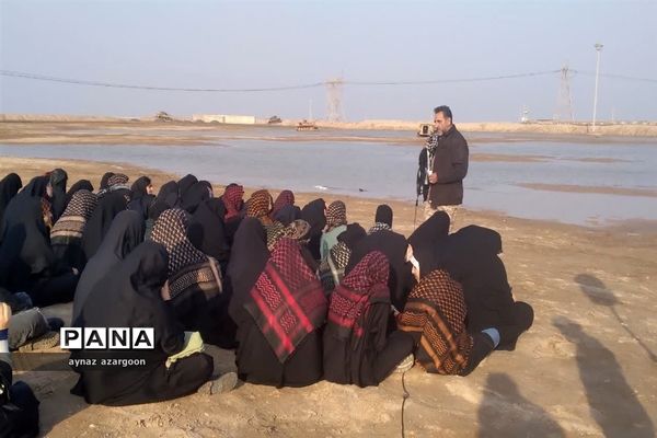 حضور دانش‌آموزان قائمشهری در یادمان شلمچه