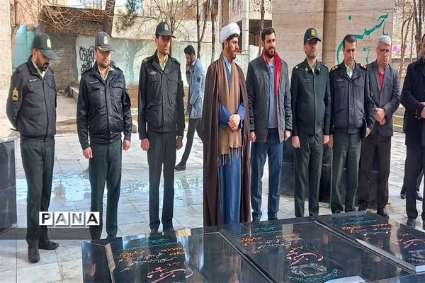 برگزاری مراسم غبار‌روبی مزار شهدای شهرستان نظرآباد