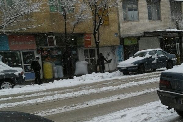 بارش سنگین برف در فارسان