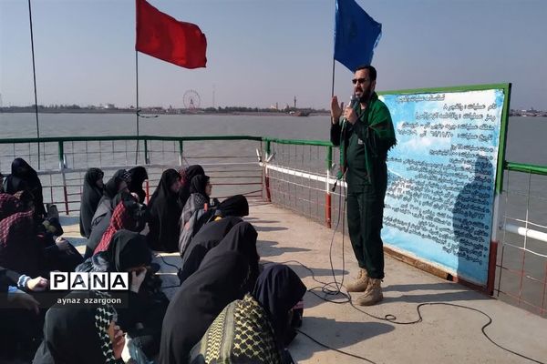 حضور دانش‌آموزان قائمشهری در اروندکنار