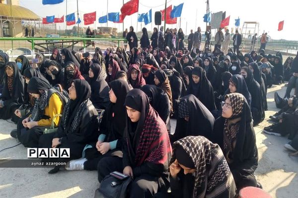 حضور دانش‌آموزان قائمشهری در اروندکنار