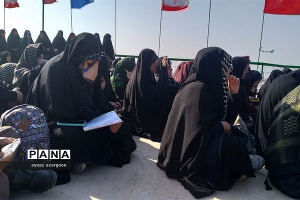 حضور دانش‌آموزان قائمشهری در اروندکنار