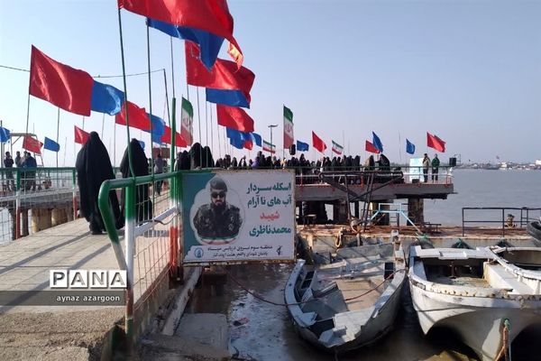حضور دانش‌آموزان قائمشهری در اروندکنار