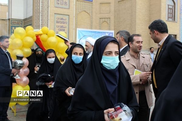 مراسم بدرقه اردوی «زیارت‌‌اولی‌ها» به مقصد مشهد مقدس