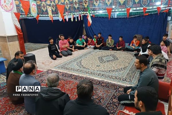 برگزاری اعتکاف ویژه دانش‌آموزان پسر فشافویه