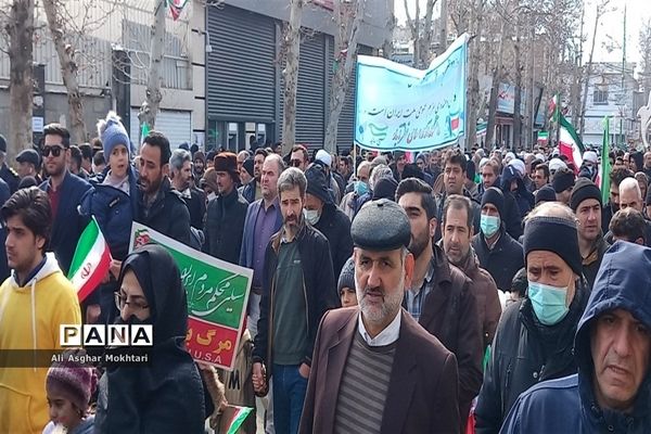 حماسه‌ای دیگر از مردم شهرستان نظرآباد در راهپیمایی 22 بهمن 1401