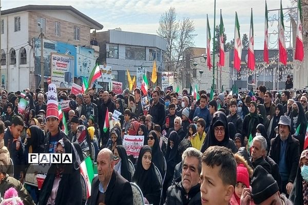 حماسه‌ای دیگر از مردم شهرستان نظرآباد در راهپیمایی 22 بهمن 1401