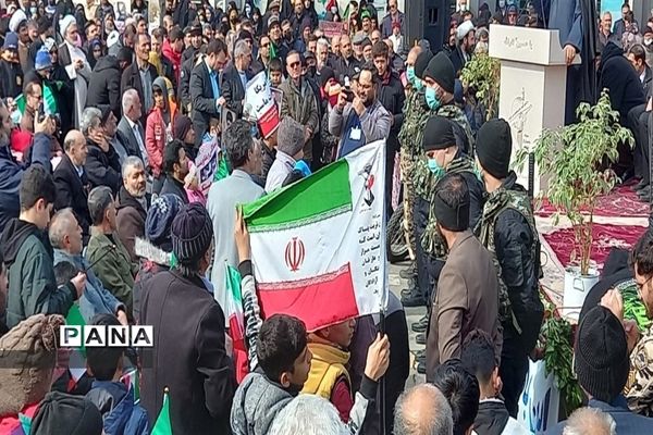 حماسه‌ای دیگر از مردم شهرستان نظرآباد در راهپیمایی 22 بهمن 1401