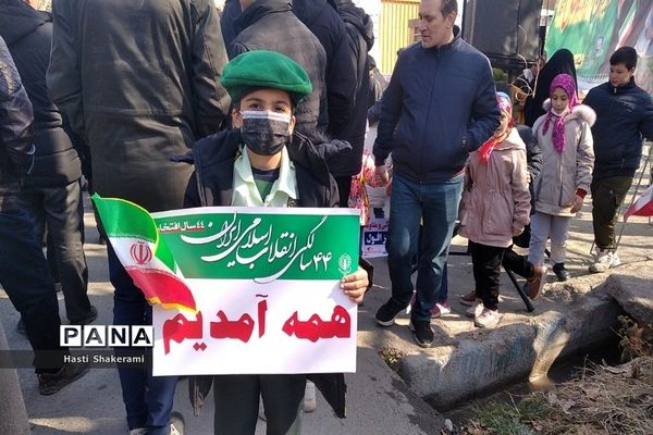 سیل جمعیت مردم شهریار در راهپیمایی ۲۲ بهمن