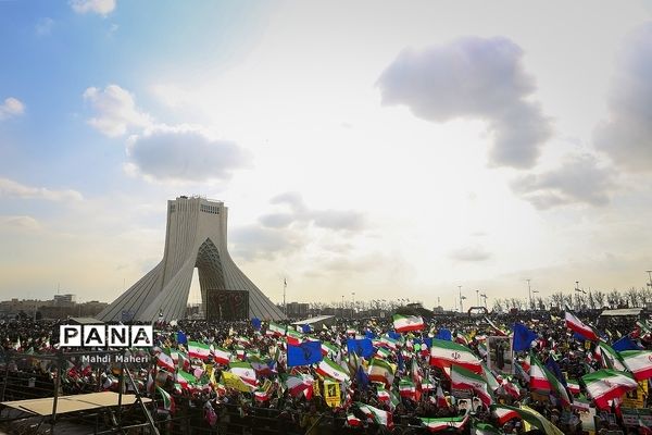 سخنرانی رئیس جمهوری در راهپیمایی ۲۲ بهمن