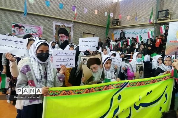 برگزاری راهپیمایی ۲۲ بهمن در بدره استان ایلام
