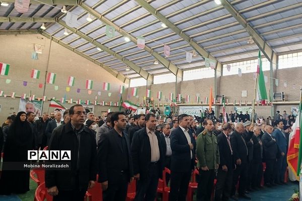 برگزاری راهپیمایی ۲۲ بهمن در بدره استان ایلام
