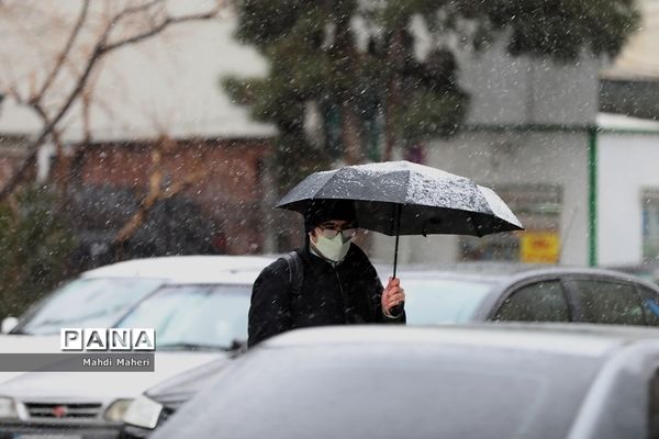 بارش برف زمستانی در تهران