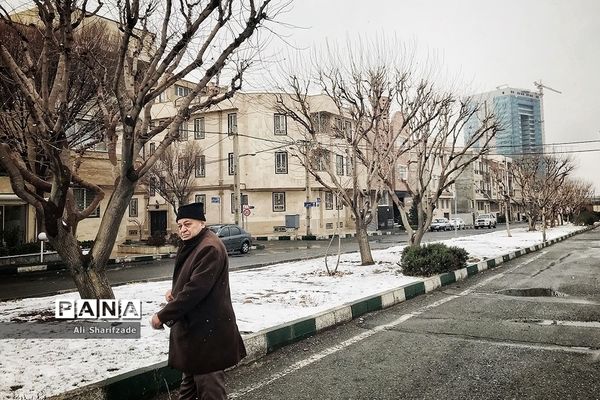 بارش برف زمستانی در تهران