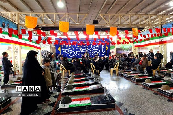 گلباران مزار شهدا ملارد به مناسبت ایام الله دهه فجر
